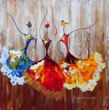 nude Ballet 35 with palette knife Oil Paintings
